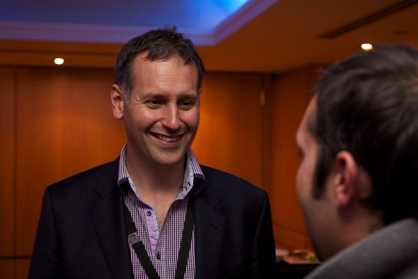 An image of two men talking - Corporate Event Photography