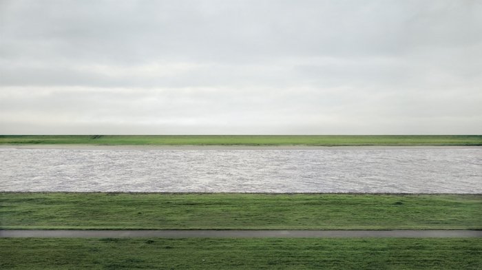 Worlds most expensive photo Rhein II taken by Andreas Gursky in 1999.