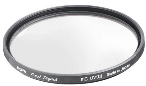 A Hoya UV camera lens filter