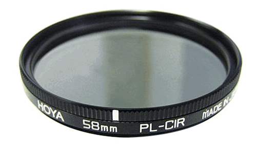 a HOYA circular polarizer filter 