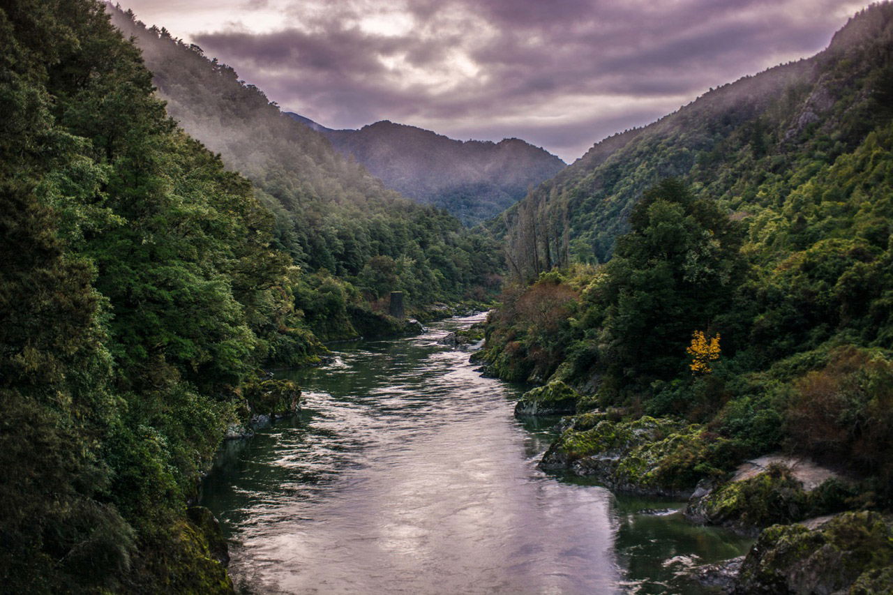 evening shot of buller gorge, new zealand - cool landscape locations