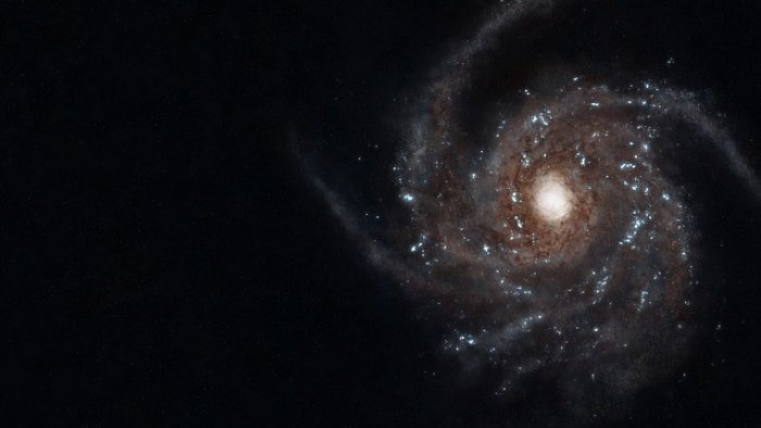 Image of the milky way from space 