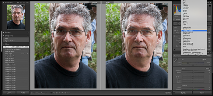 Editing Portrait photography in Lightroom