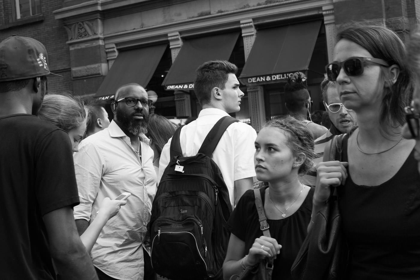 Street photography: Shot taken in crowd of pedestrians