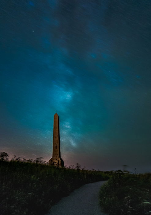 Filters for landscape photography: Example of Milky Way movement from stacked long exposures