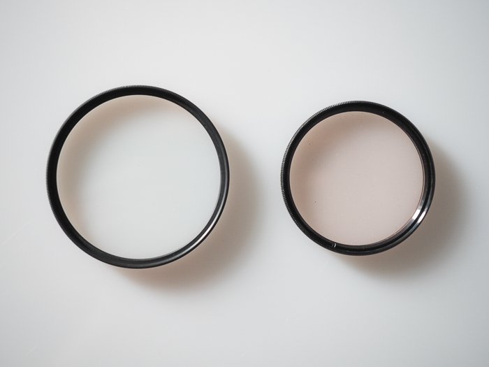 Filters for landscape photography: Example of threaded round filters