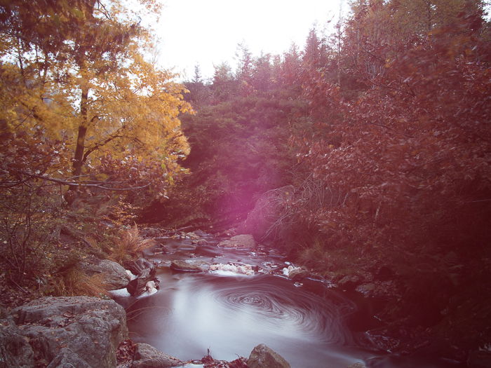 Filters for landscape photography: Example of spot caused by light leak from unsealed ND filter