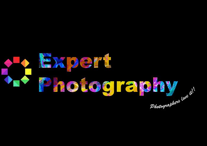 Expertphotgraphy logo enhanced with photoelasticity photography texturing