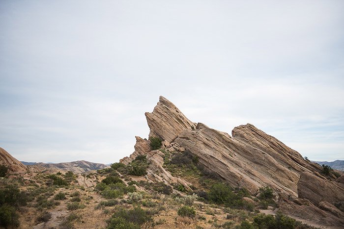 A Desert Landscape with the Vasquez Rocks - editing raw photos
