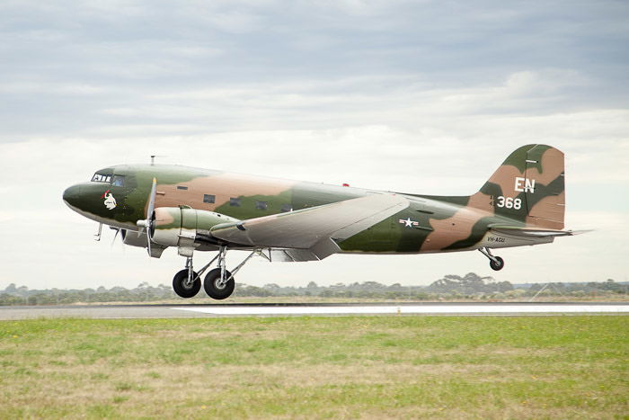 Military Cargo Plane on runway