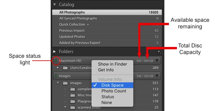 A screenshot showing how to use Photoshop lightroom catalog system