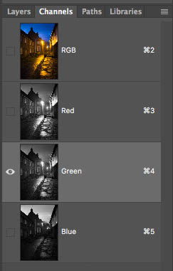 red green and blue channels in photoshop