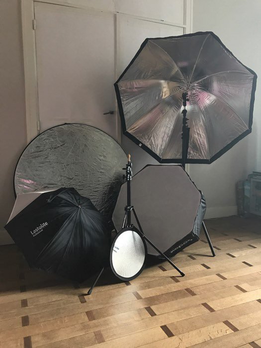 Different reflectors in a room