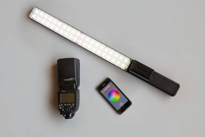 An LED light and speedlite for photography lighting