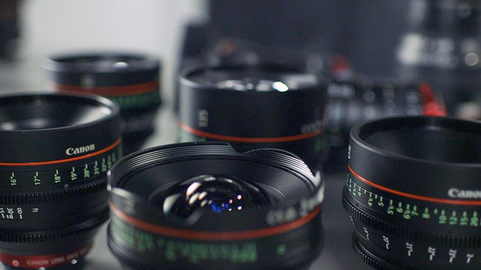 Various camera lenses
