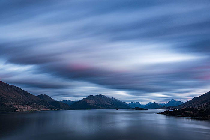 long exposure sunset at sea