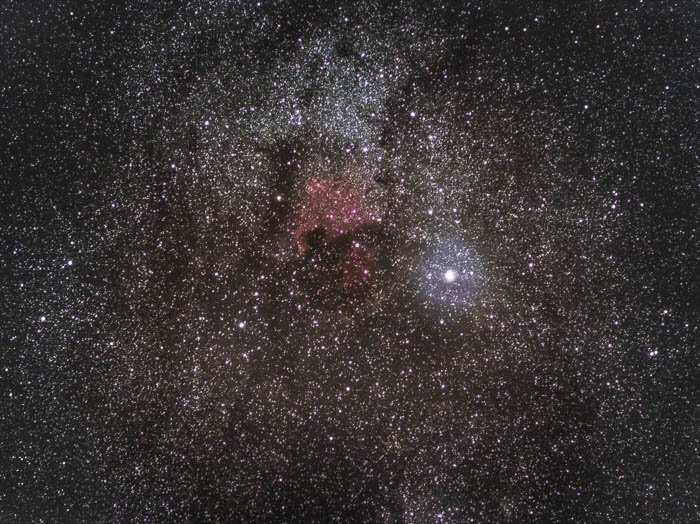Night sky photography of a star filled sky