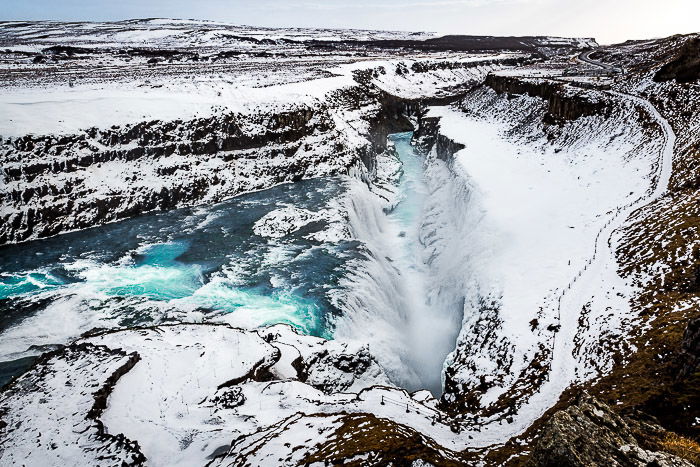 A stunning aerial travel photography taken in Iceland