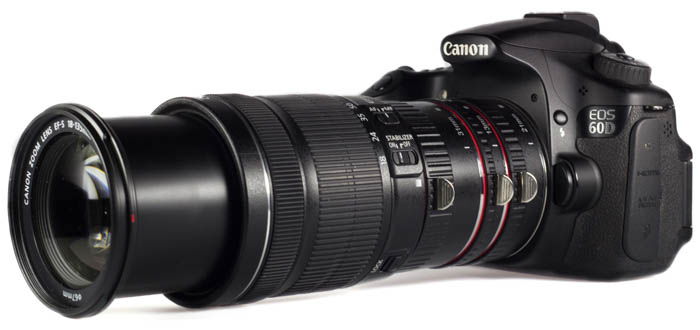 extension tubes on canon camera