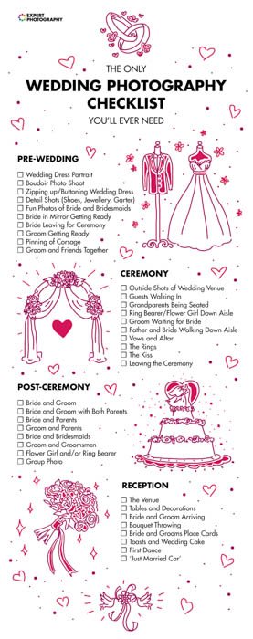 The Only Wedding Photography Checklist You'll Ever Need