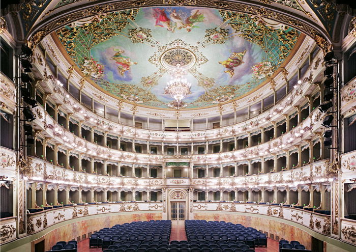 Interior of a lavish theatre by Candida Höfer Female Photographer