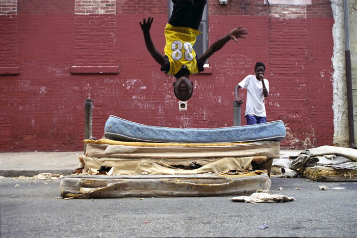 Streets portrait of playing children by Zoe Strauss