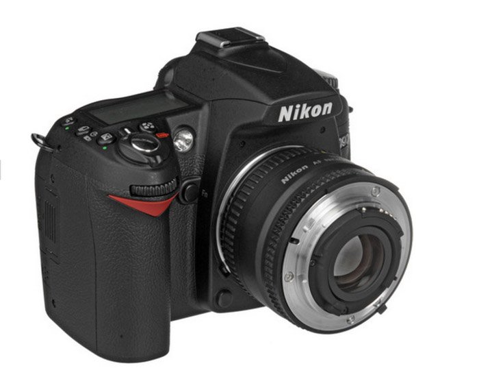 A Nikon DSLR camera