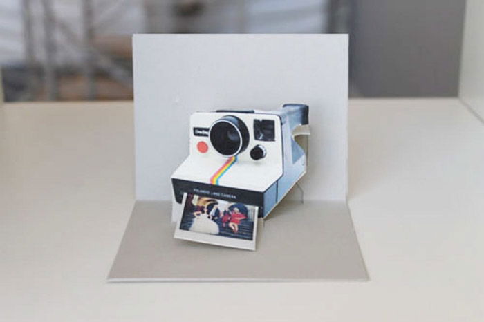 A polaroid camera