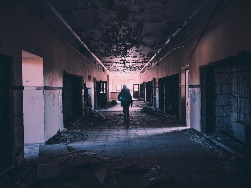 urban exploration of an empty building