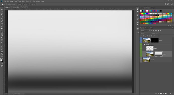 una captura de pantalla que muestra cómo hacer un fondo borroso en Photoshop