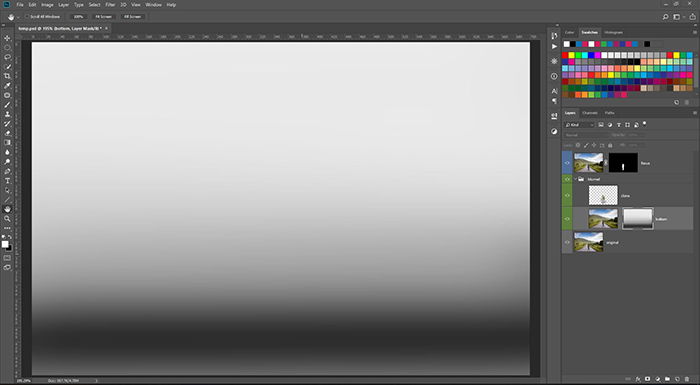 a screenshot showing how to make a blurred background in Photoshop