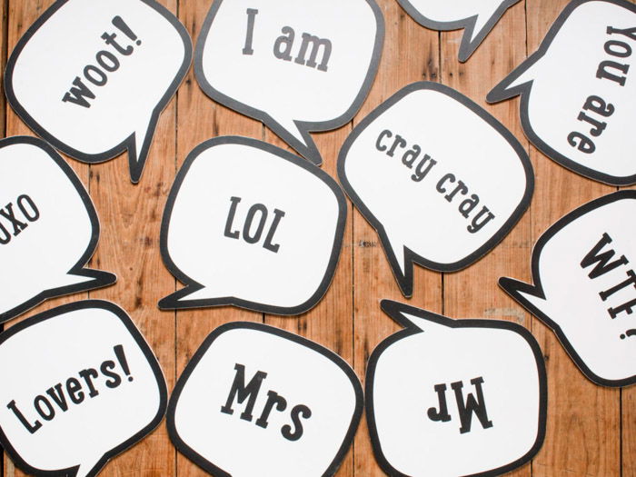 an image showing various examples of speech bubbles