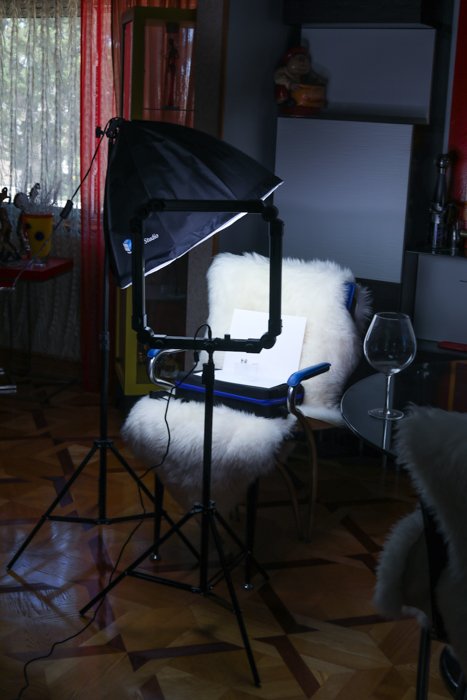 Studio set up for shooting product and jewelry photos