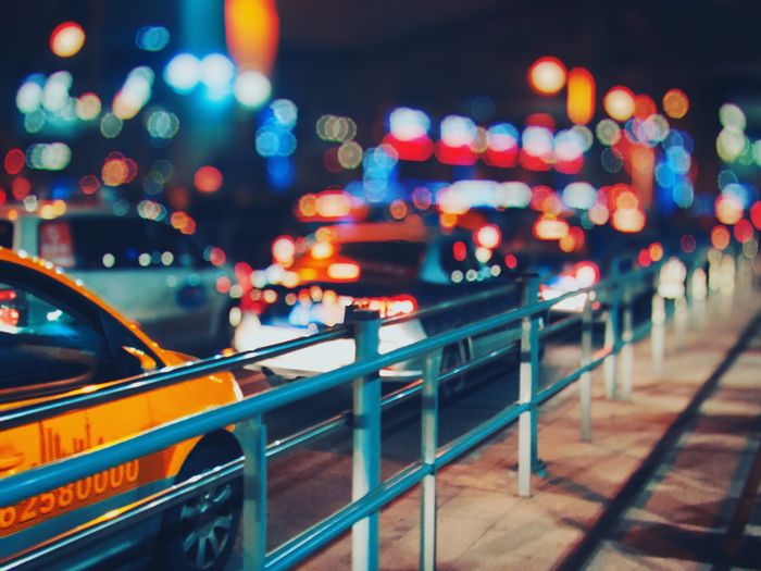 Photo of cars and street lights using bokeh in photography