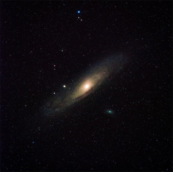Stunning deep sky photography shot of a galaxy