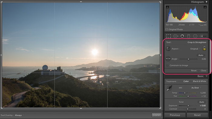 A screenshot of how to crop a picture on Photoshop