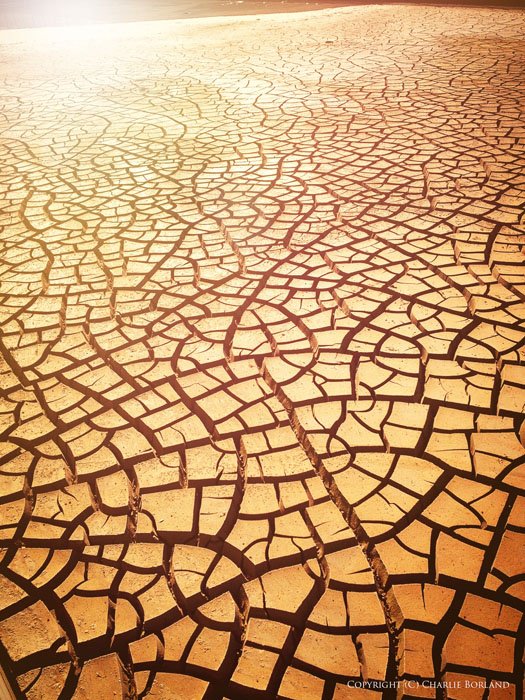 Stunning iphone photography of cracked desert ground