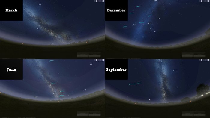 A screenshot of 'Stellarium' Best Landscape Apps for the milky way