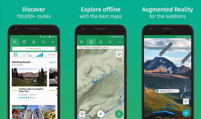 A screenshot of 'viewranger' Best landscape apps for navigating rough terrain