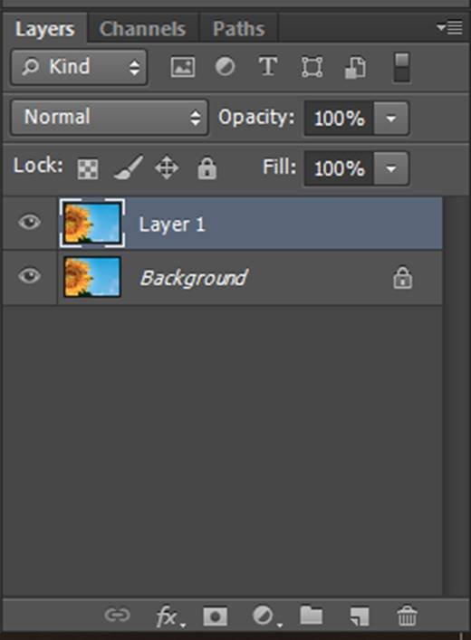 Screenshot of Photoshop duplicate layer shortcut 