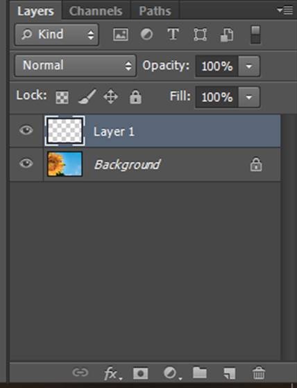 A screenshot of the layers panel in Photoshop keyboard shortcuts