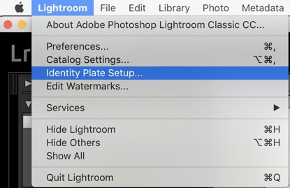 Screenshot of creating a contact sheet in Lightroom
