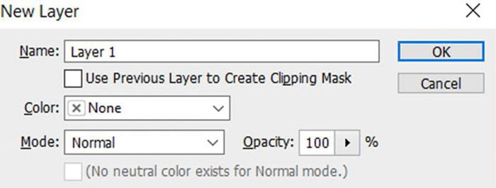 new layer shortcut photoshop