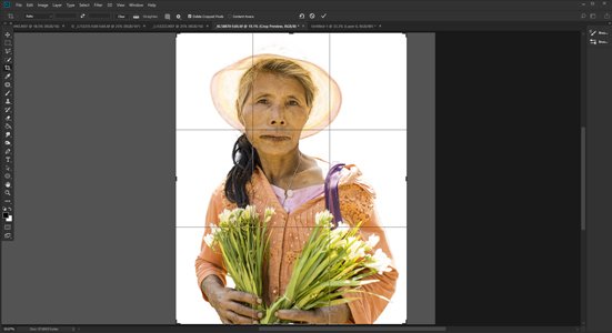 Screenshot of how to make a white background on Photoshop