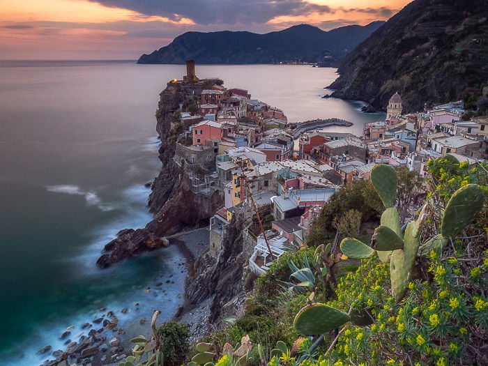 A stunning coastal landscape shot taken from a high angle