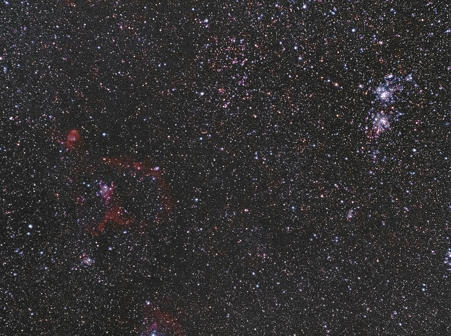 A night sky densely filled with stars as an example. of astrophotography