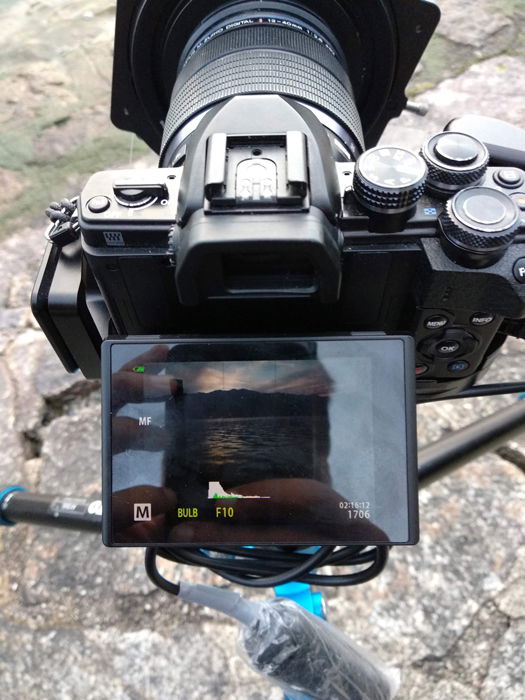 An Olympus Om-d EM10mkII screen