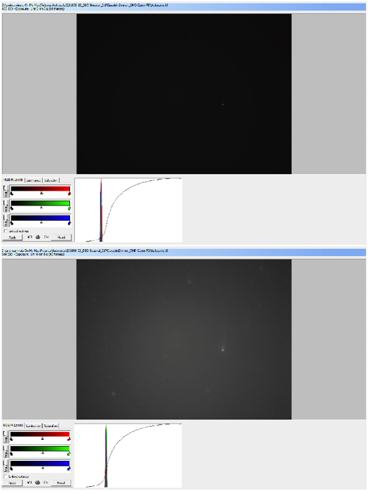 Screenshot of deep sky stacker interfa