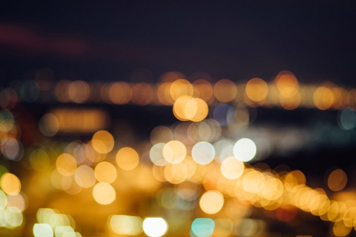 Beautiful abstract photography example with bokeh