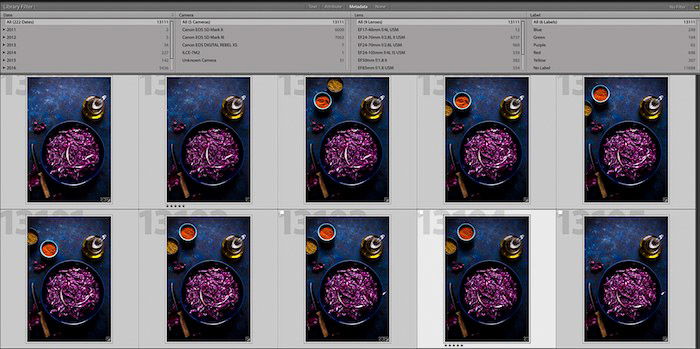 Screenshot of how to make a Lightroom contact sheet